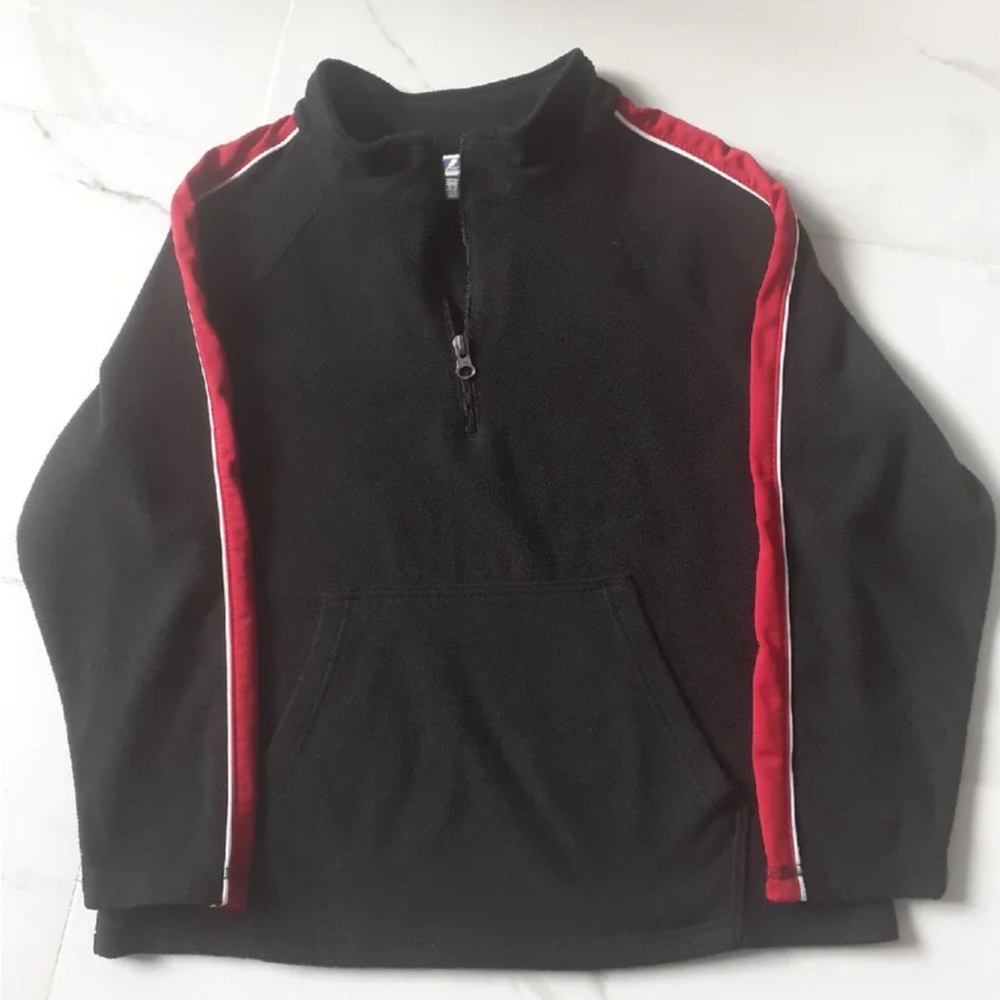 Prospirit half zipper long sleeve sweater for boys. Size:S(6/7). Color: black.